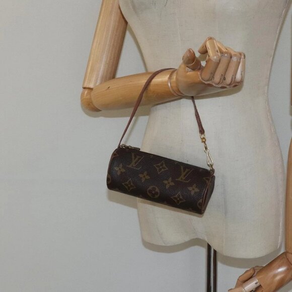 LOUIS VUITTON Monogram Papillon Pouch LV Auth - Picture 1 of 16